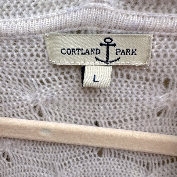 100% cashmere long cable knit duster cardigan sweater size L - Picture 7 of 9